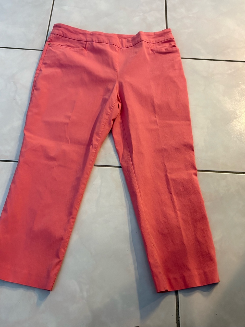 Renuar Coral Cropped Ponte Pants